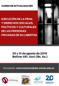 Curso sobre Ejecucin de la pena y Derechos Econmicos, Sociales, Polticos y Culturales de las personas privadas de su libertad